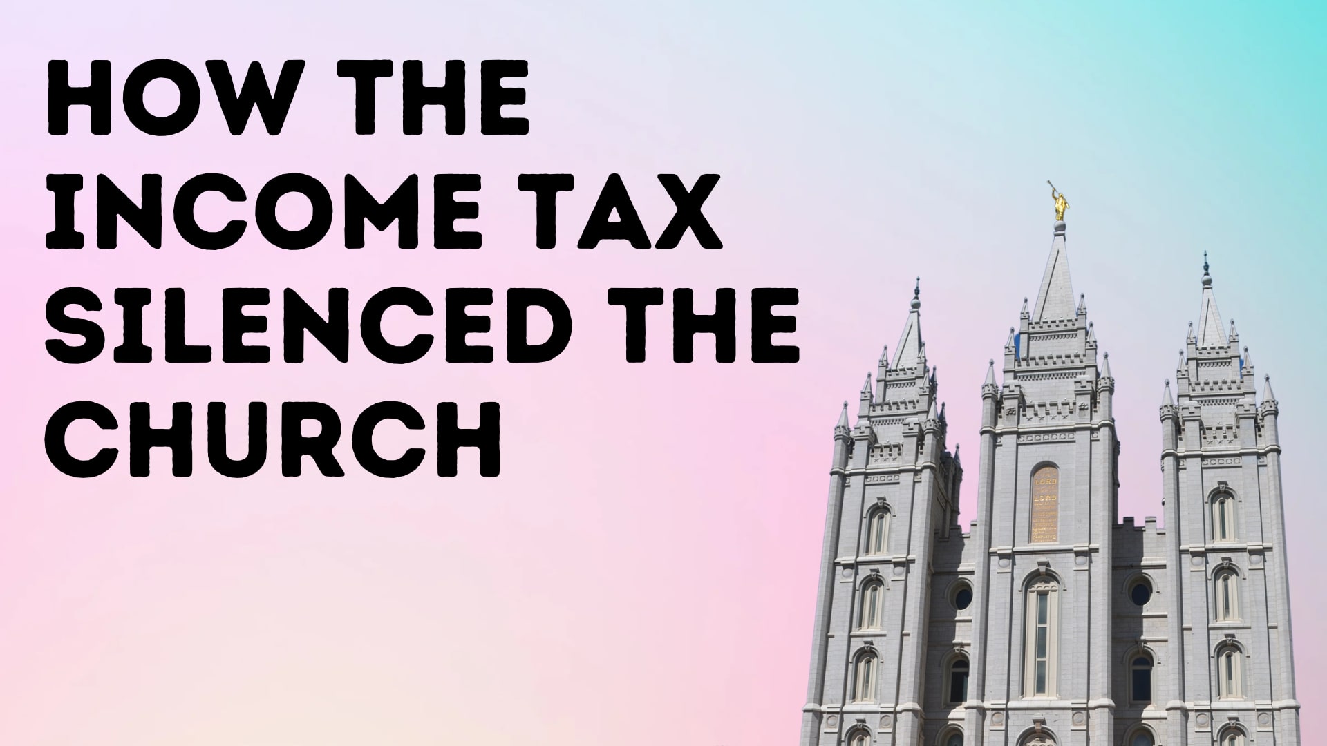 How the Income Tax Silenced the Church